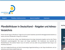 Tablet Screenshot of pfandleihhaus-ratgeber.de